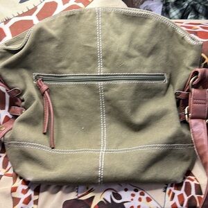 Haynes Eagle Crossbody Bag, 16” Across, 13”T, 6.5” Wide, heavy Cotton Canvas, T5